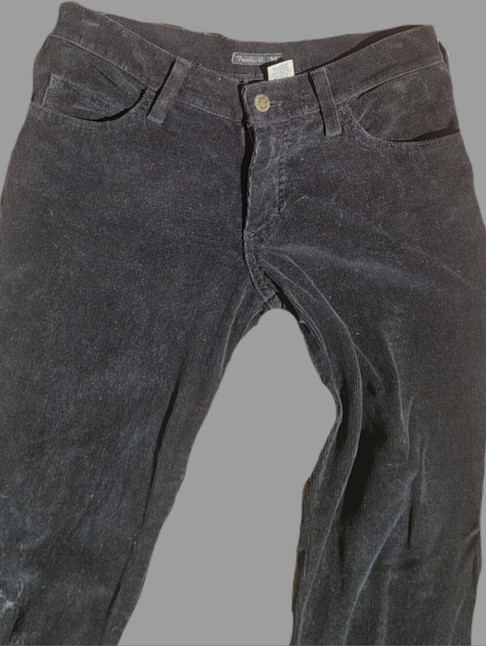 FRANKIE B. Y2K Black Lowrider Chords Hip Huggers